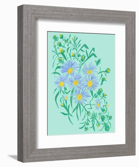 Aster Flowers-Cody Alice Moore-Framed Art Print