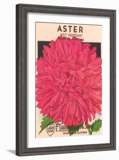 Aster Seed Packet-null-Framed Art Print