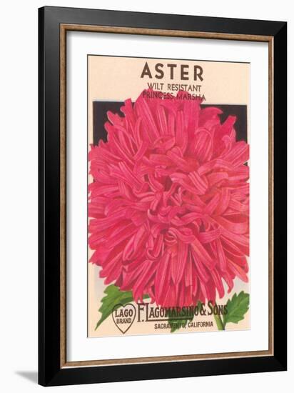 Aster Seed Packet-null-Framed Art Print