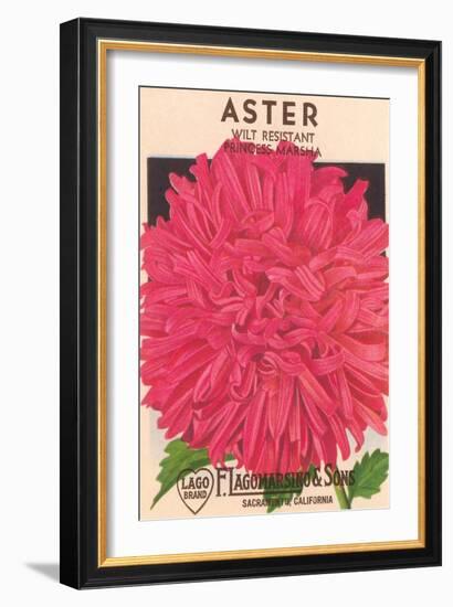 Aster Seed Packet-null-Framed Art Print
