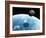 Asteroid Approaching Earth, Artwork-null-Framed Photographic Print