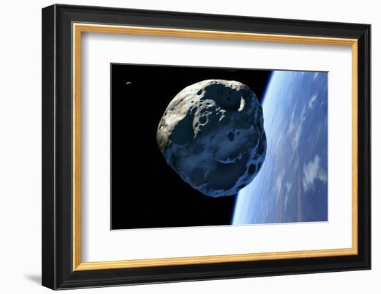 Asteroid Approaching Earth-null-Framed Photographic Print