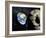 Asteroid Approaching Earth-null-Framed Photographic Print