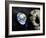 Asteroid Approaching Earth-null-Framed Photographic Print