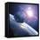 Asteroid Approaching Earth-null-Framed Premier Image Canvas