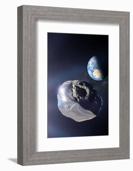 Asteroid Deflection Using Foil-null-Framed Photographic Print