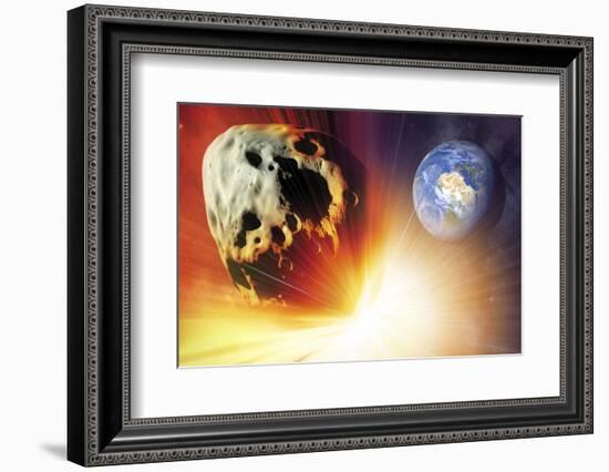 Asteroid Deflection Using Nuclear Explosion-null-Framed Photographic Print