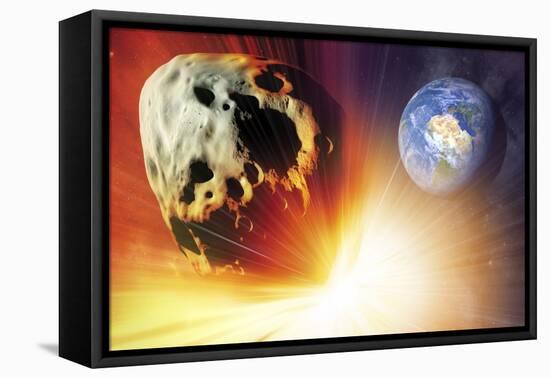 Asteroid Deflection Using Nuclear Explosion-null-Framed Premier Image Canvas