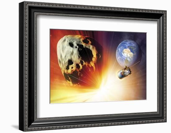 Asteroid Deflection Using Nuclear Explosion-null-Framed Photographic Print