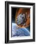 Asteroid Hurtling Towards Earth-null-Framed Art Print