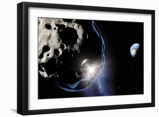 Asteroid Impact, Artwork-Detlev Van Ravenswaay-Framed Photographic Print