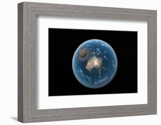 Asteroid Impact, Artwork-null-Framed Photographic Print