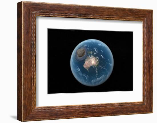 Asteroid Impact, Artwork-null-Framed Photographic Print