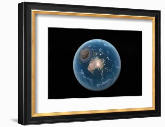 Asteroid Impact, Artwork-null-Framed Photographic Print