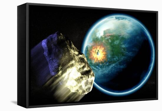 Asteroid Impact-Christian Darkin-Framed Premier Image Canvas