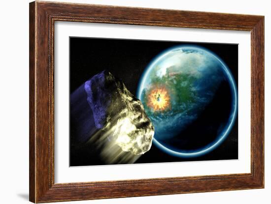 Asteroid Impact-Christian Darkin-Framed Photographic Print