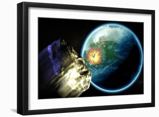 Asteroid Impact-Christian Darkin-Framed Photographic Print