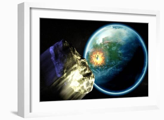 Asteroid Impact-Christian Darkin-Framed Photographic Print