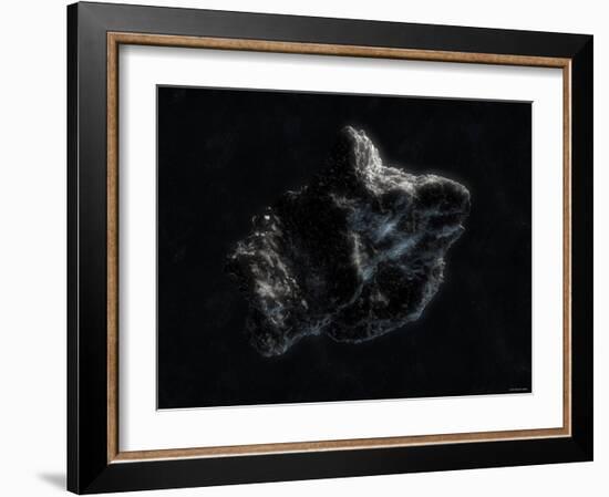 Asteroid in Space-Stocktrek Images-Framed Photographic Print