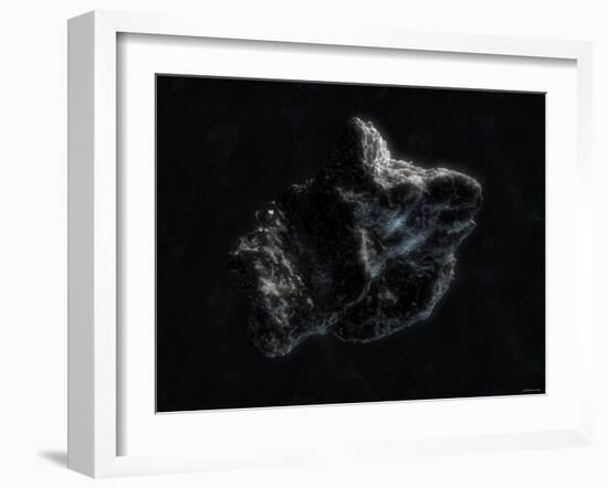 Asteroid in Space-Stocktrek Images-Framed Photographic Print