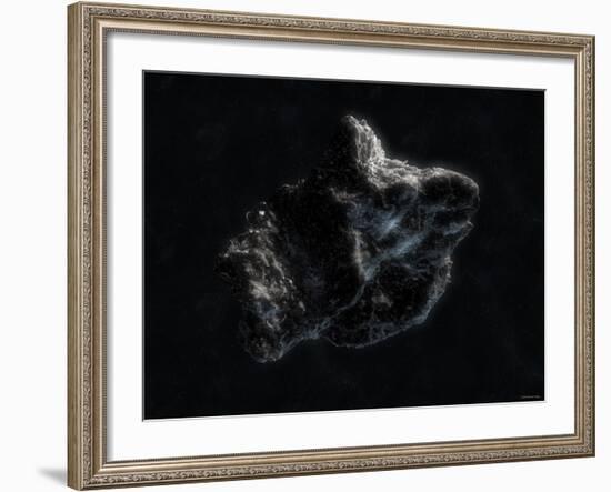 Asteroid in Space-Stocktrek Images-Framed Photographic Print