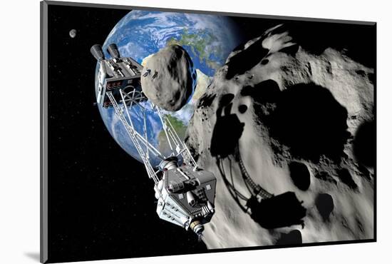 Asteroid Mining-null-Mounted Photographic Print