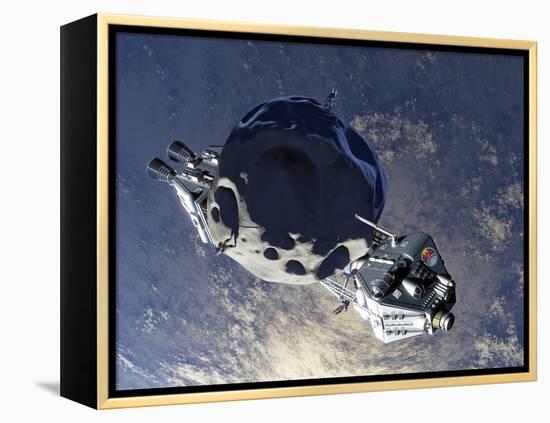 Asteroid Mining-null-Framed Premier Image Canvas