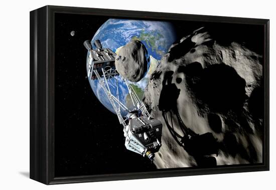 Asteroid Mining-null-Framed Premier Image Canvas