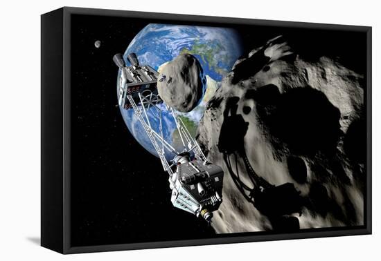 Asteroid Mining-null-Framed Premier Image Canvas