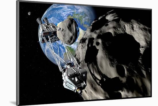 Asteroid Mining-null-Mounted Photographic Print