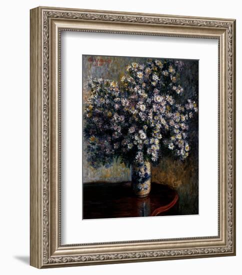 Asters, 1880-Claude Monet-Framed Art Print