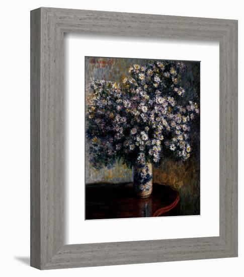 Asters, 1880-Claude Monet-Framed Art Print