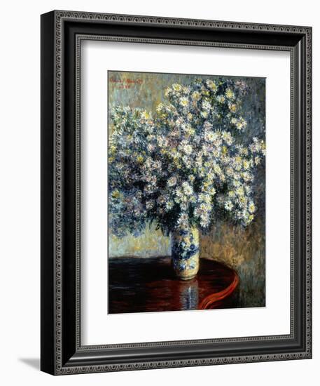 Asters, 1880-Claude Monet-Framed Giclee Print