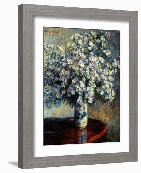 Asters, 1880-Claude Monet-Framed Giclee Print