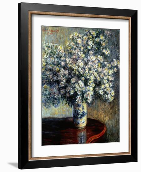 Asters, 1880-Claude Monet-Framed Giclee Print