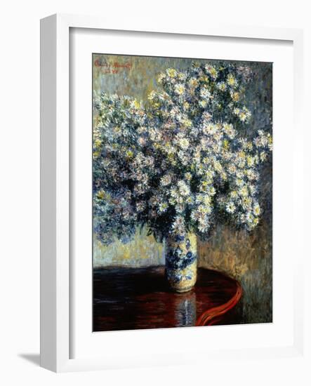 Asters, 1880-Claude Monet-Framed Giclee Print