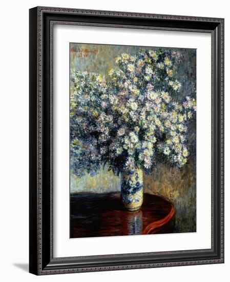 Asters, 1880-Claude Monet-Framed Giclee Print