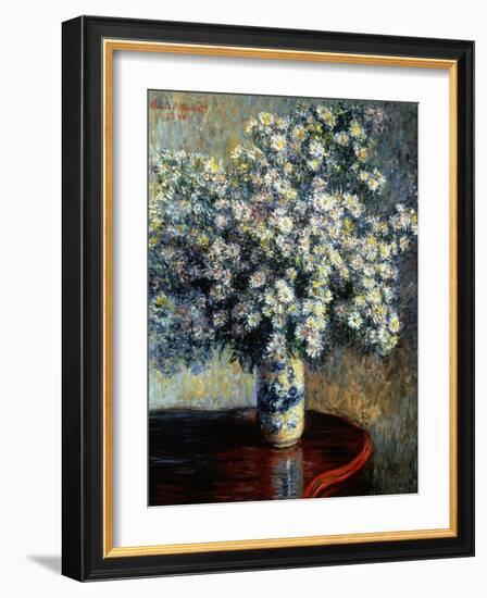 Asters, 1880-Claude Monet-Framed Giclee Print