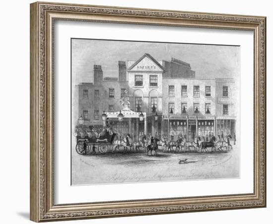 Astley's Amphitheatre and Adjacent Buildings, Westminster Bridge Road, Lambeth, London, C1775-J Shury-Framed Giclee Print