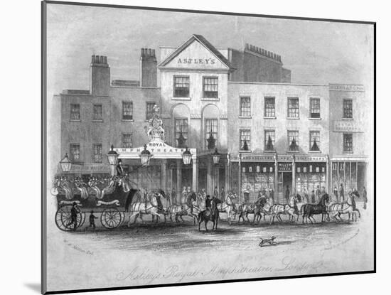 Astley's Amphitheatre and Adjacent Buildings, Westminster Bridge Road, Lambeth, London, C1775-J Shury-Mounted Giclee Print