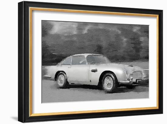 Aston Martin DB5 Watercolor-NaxArt-Framed Art Print