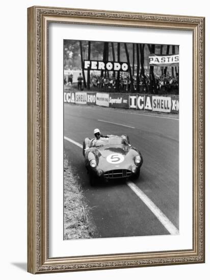 Aston Martin DBR1 in Action, Le Mans 24 Hours, France, 1959-Maxwell Boyd-Framed Photographic Print