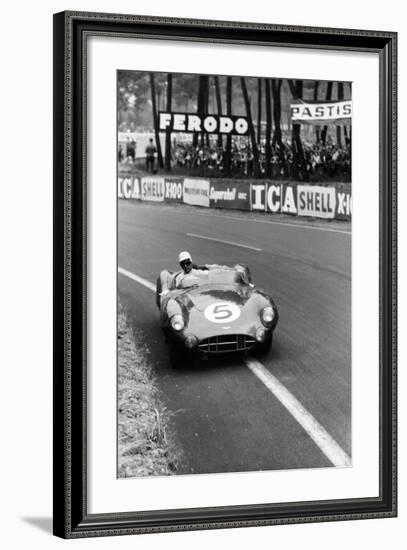 Aston Martin DBR1 in Action, Le Mans 24 Hours, France, 1959-Maxwell Boyd-Framed Photographic Print