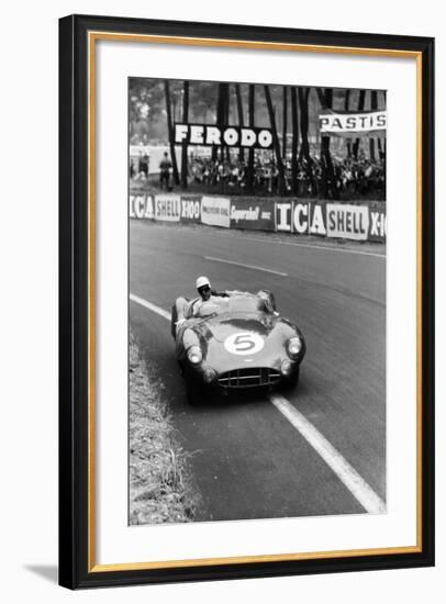 Aston Martin DBR1 in Action, Le Mans 24 Hours, France, 1959-Maxwell Boyd-Framed Photographic Print