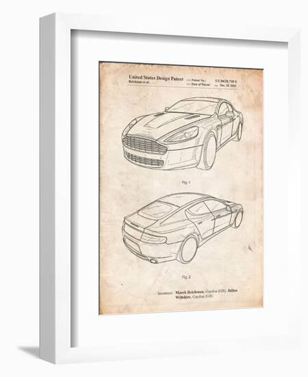 Aston Martin DBS Volante Patent-Cole Borders-Framed Art Print