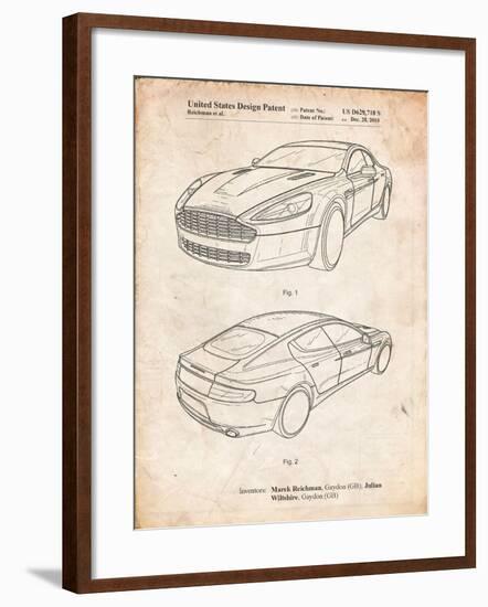 Aston Martin DBS Volante Patent-Cole Borders-Framed Art Print