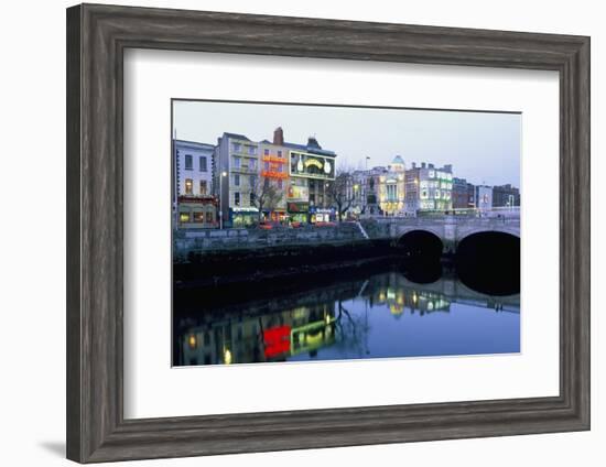 Aston Quay, Liffey River, Dublin, County Dublin, Eire (Ireland)-Bruno Barbier-Framed Photographic Print