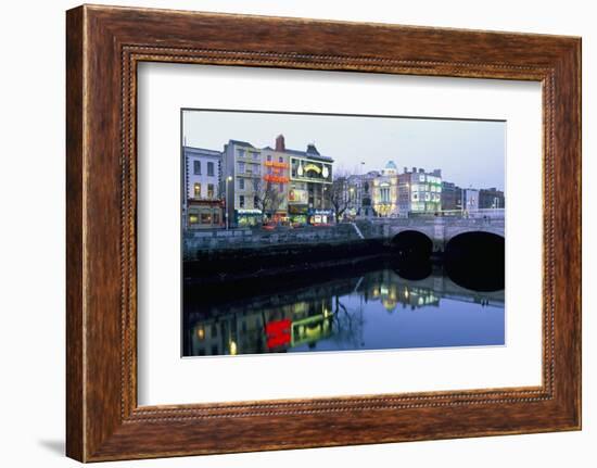 Aston Quay, Liffey River, Dublin, County Dublin, Eire (Ireland)-Bruno Barbier-Framed Photographic Print