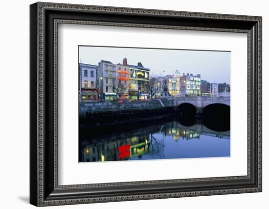 Aston Quay, Liffey River, Dublin, County Dublin, Eire (Ireland)-Bruno Barbier-Framed Photographic Print