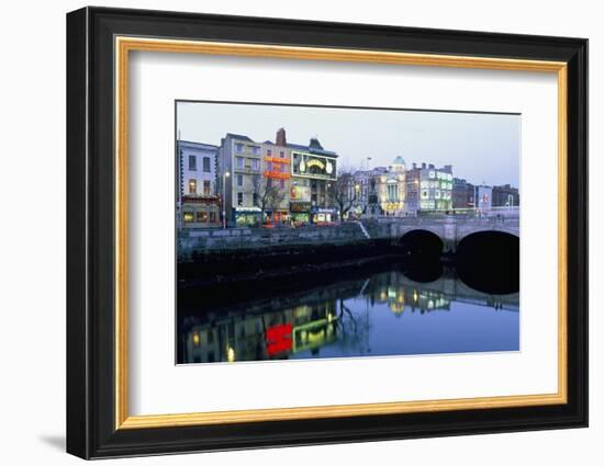 Aston Quay, Liffey River, Dublin, County Dublin, Eire (Ireland)-Bruno Barbier-Framed Photographic Print